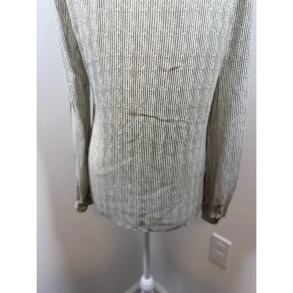 Tory Burch Women's Long Sleeve Blouse Size 4 Silk Ruffle Business Causal Office